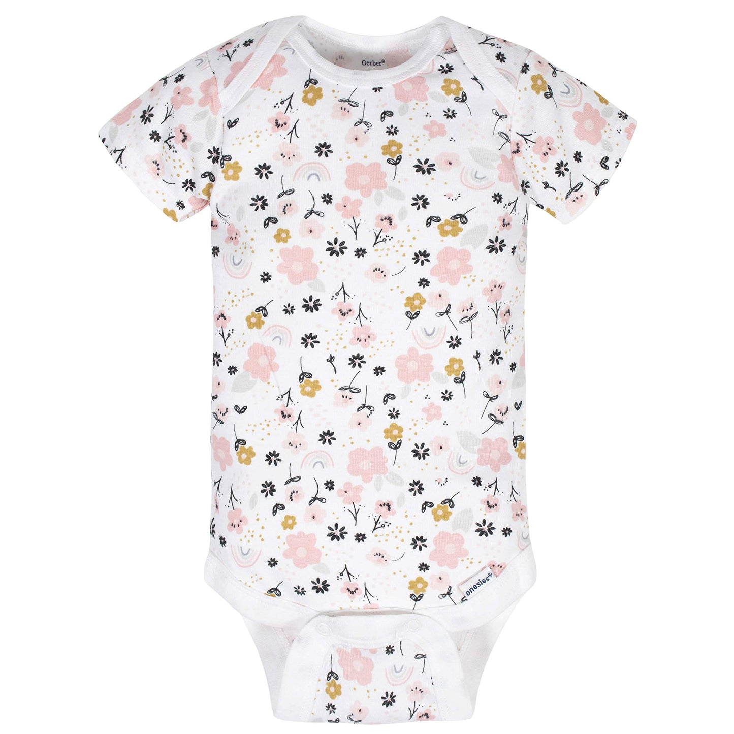 Gerber Baby Girls' 8-Pack Short Sleeve Onesies Bodysuits