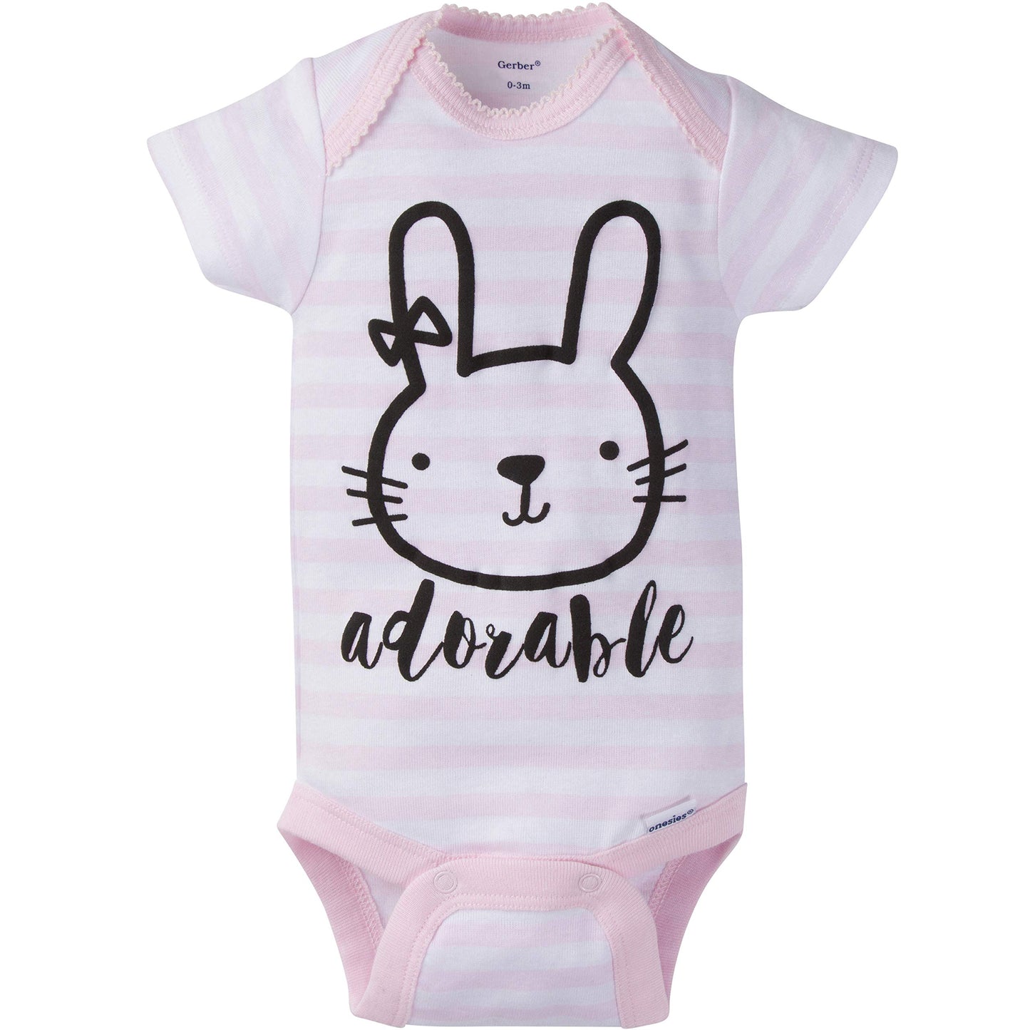 Gerber Baby Girls' 8-Pack Short Sleeve Onesies Bodysuits