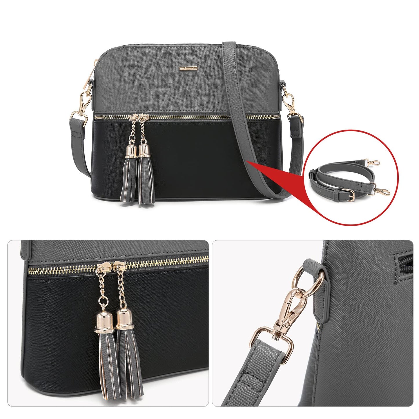 Handbags for Women Shoulder Bags Tote Satchel Hobo 3pcs Purse Set