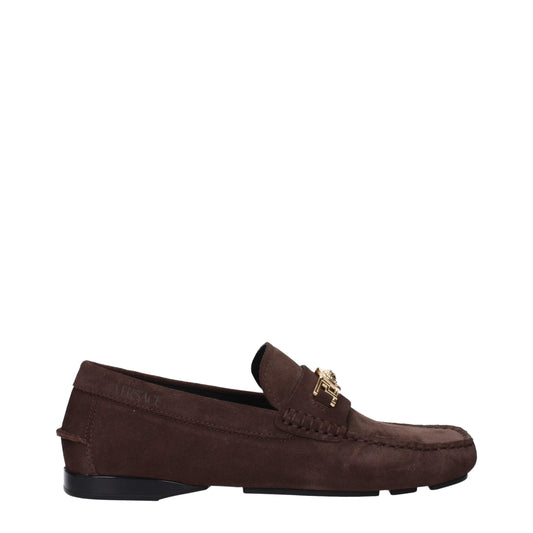 Versace Brown Leather Loafer