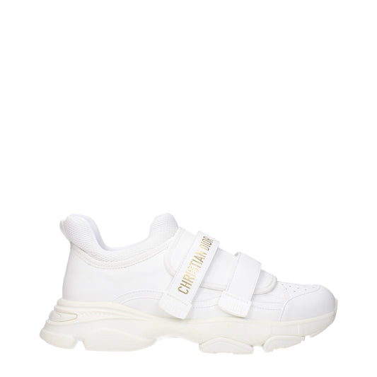 Christian Dior White Leather Sneakers