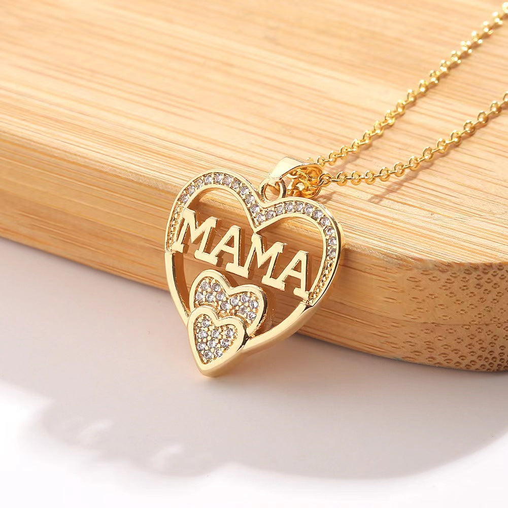 women's love necklace MOM pendant