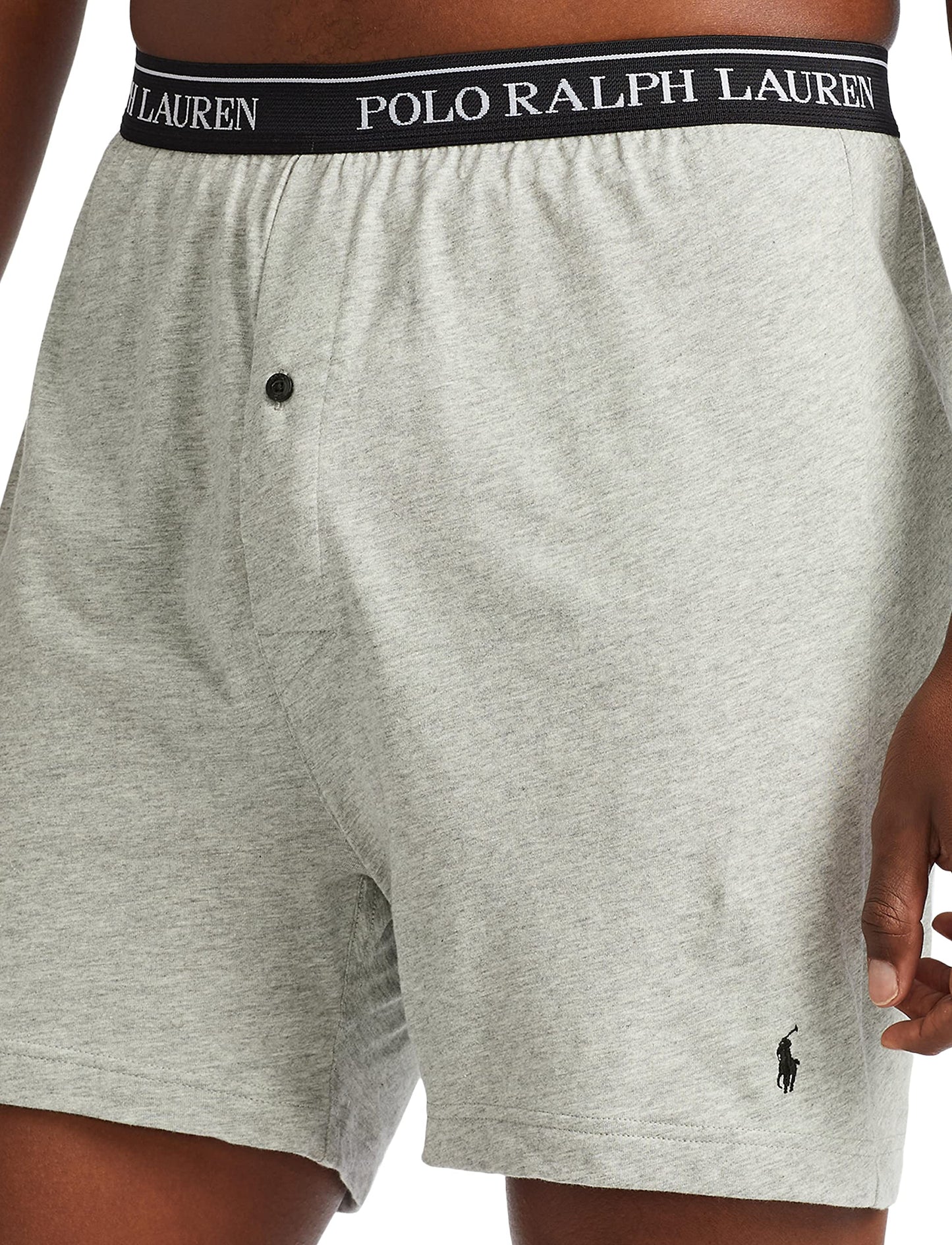POLO RALPH LAUREN Men's Classic Fit Cotton Knit Boxers, 3 Pack
