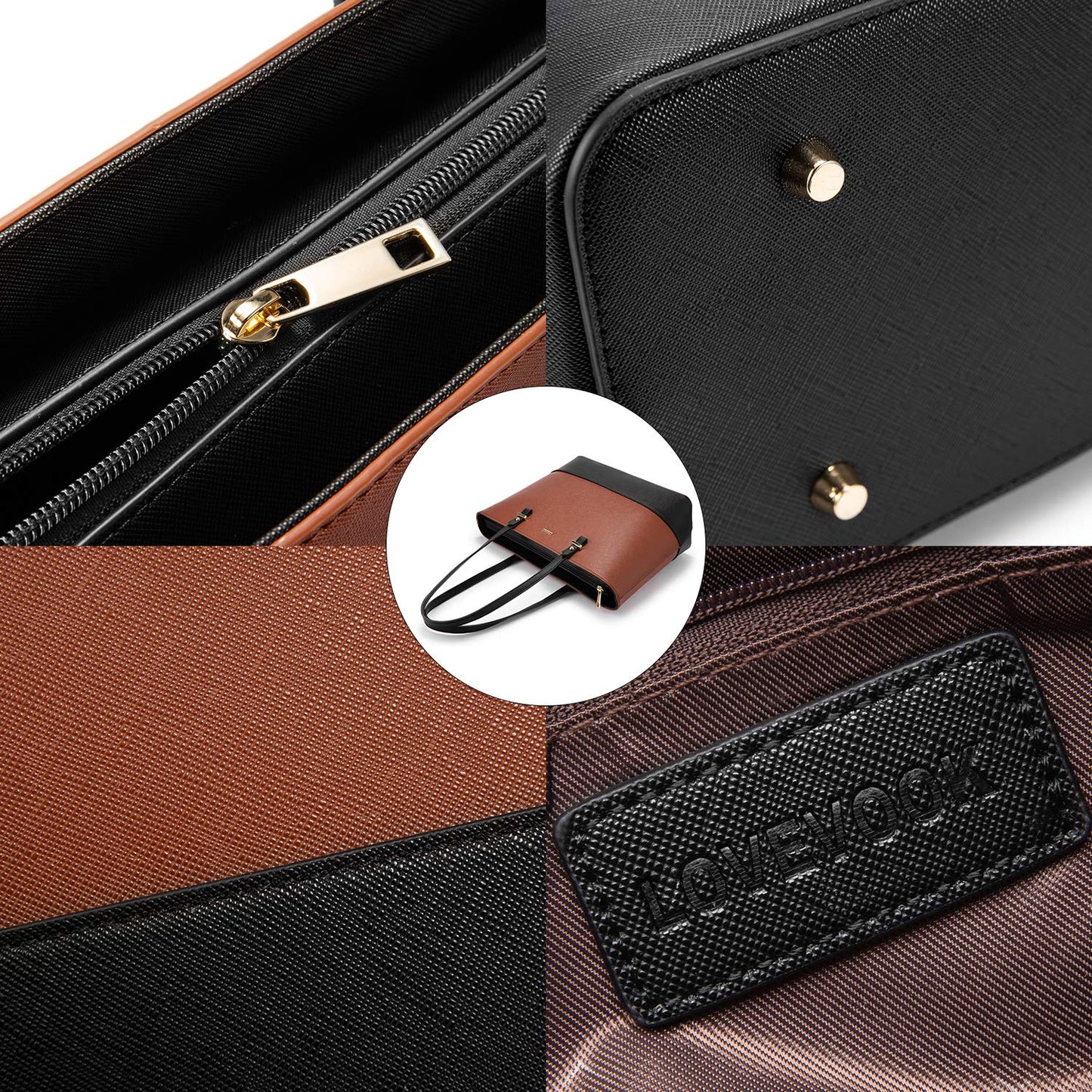 Handbags for Women Shoulder Bags Tote Satchel Hobo 3pcs Purse Set