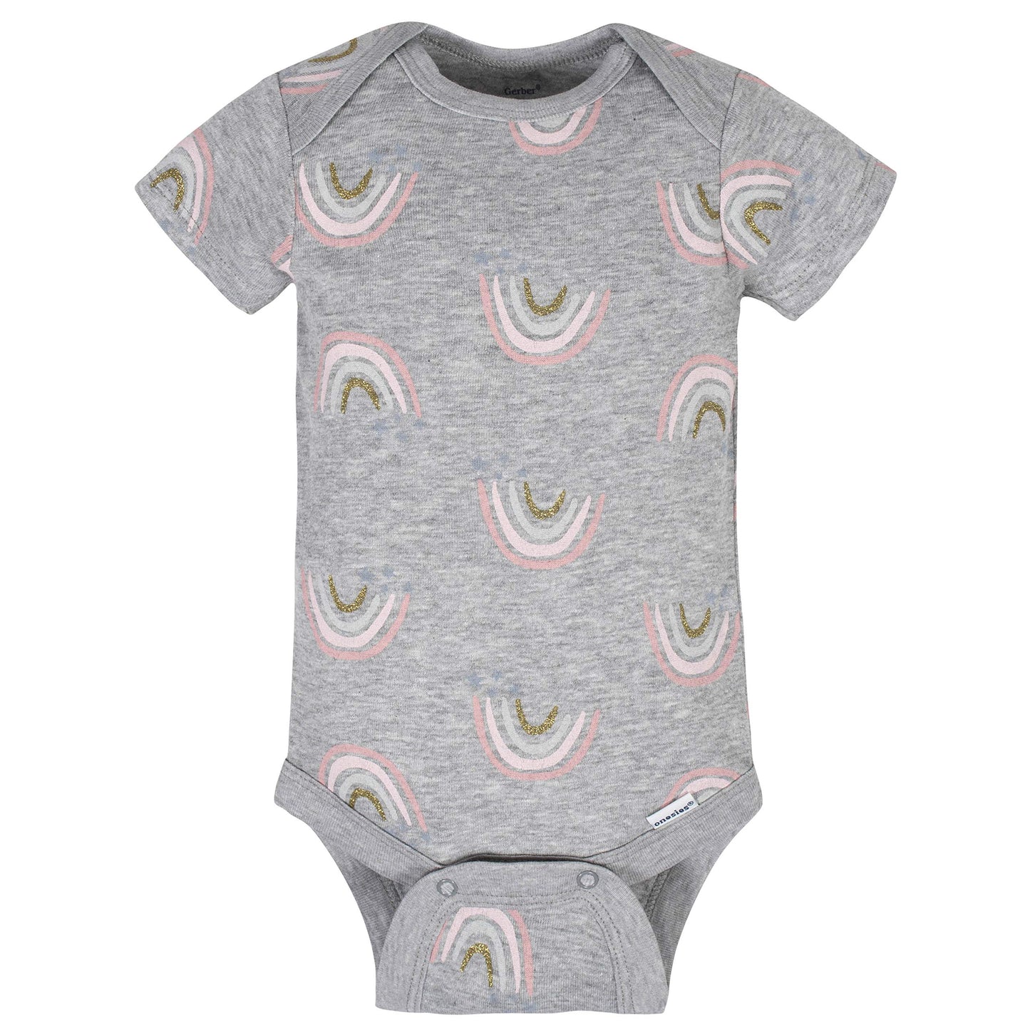 Gerber Baby Girls' 8-Pack Short Sleeve Onesies Bodysuits