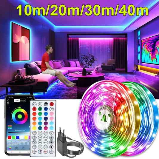 Led Strip Lights 10m 20m 30m 40m Led Lights for Room Music Sync