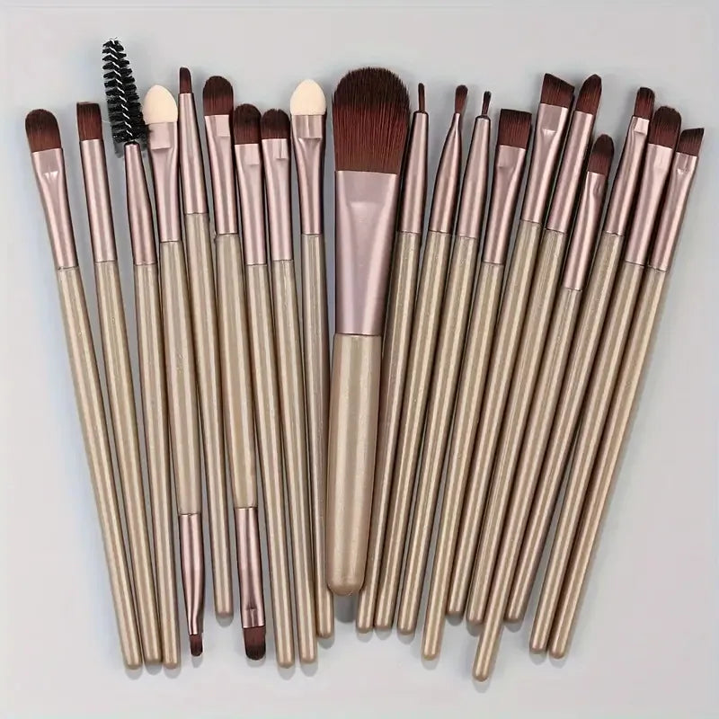 Ensemble de 20 pinceaux de maquillage doux et moelleux