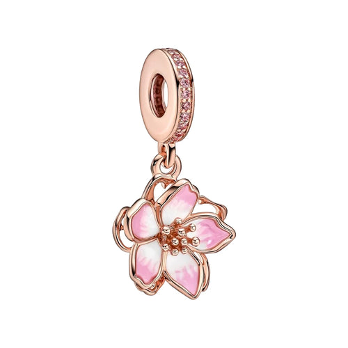 Pink Charms Murano Glass Beads