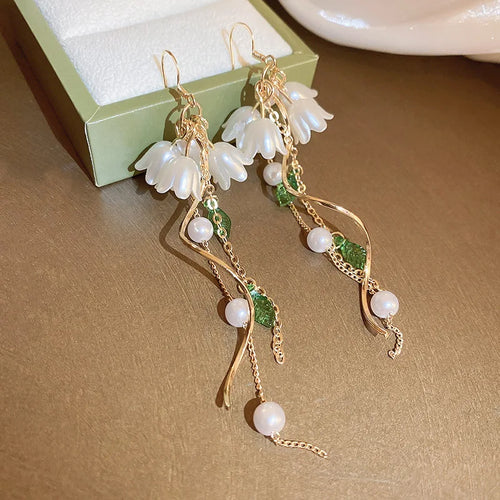 Angel Eye Earrings Gold Color Plated Rhinestones