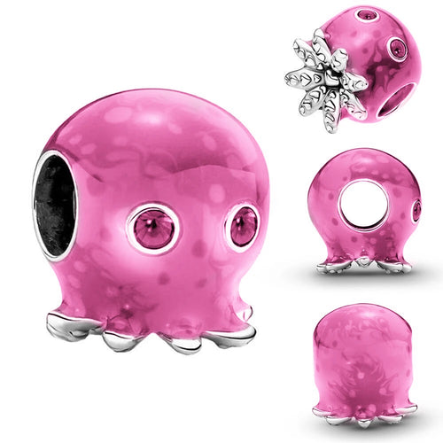 Pink Charms Murano Glass Beads