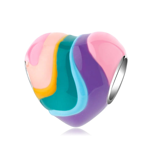 Pink Charms Murano Glass Beads