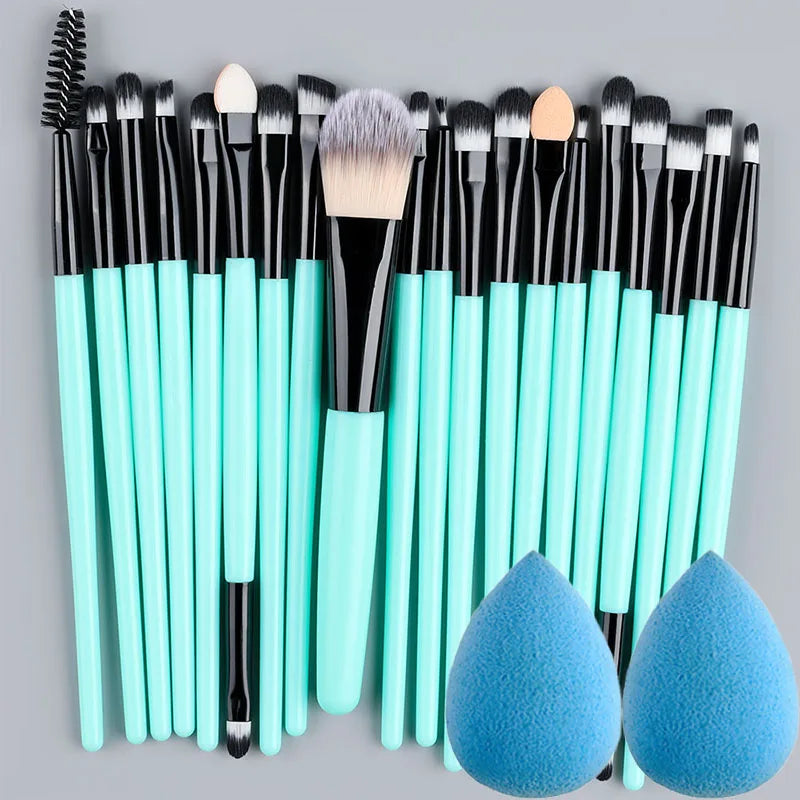 Ensemble de 20 pinceaux de maquillage doux et moelleux