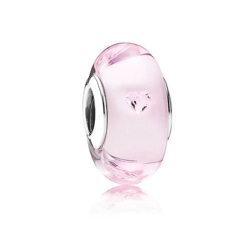 Pink Charms Murano Glass Beads