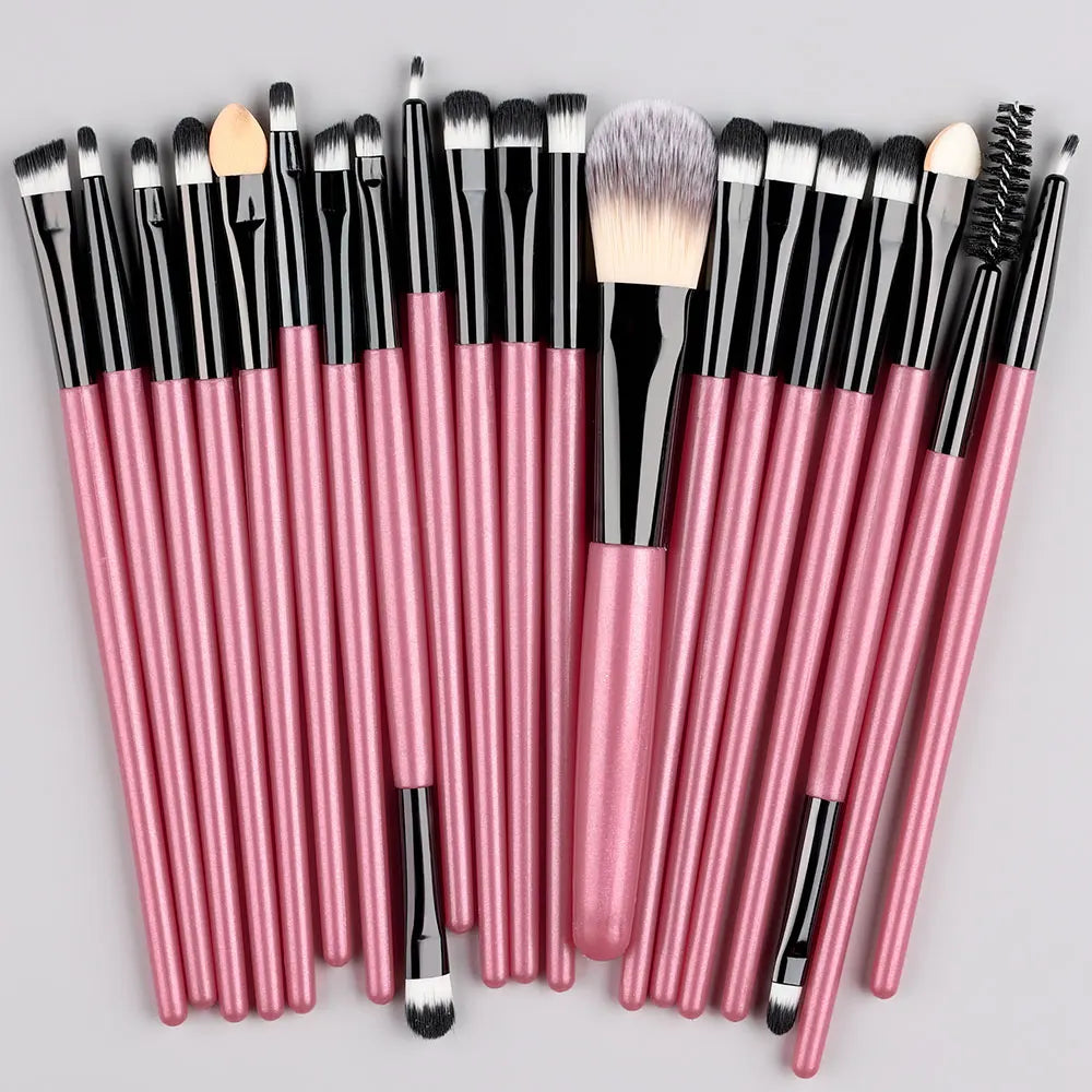 Ensemble de 20 pinceaux de maquillage doux et moelleux