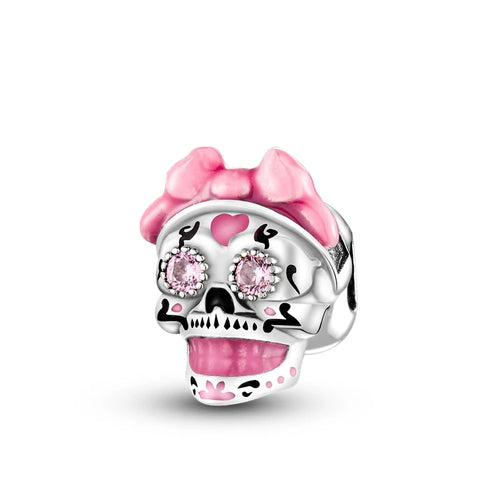 Pink Charms Murano Glass Beads