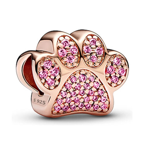 Pink Charms Murano Glass Beads