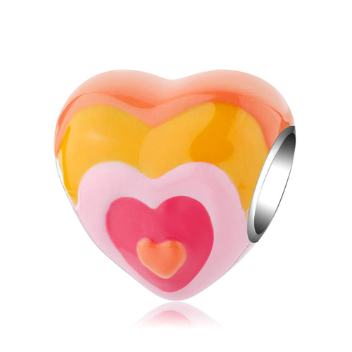 Pink Charms Murano Glass Beads