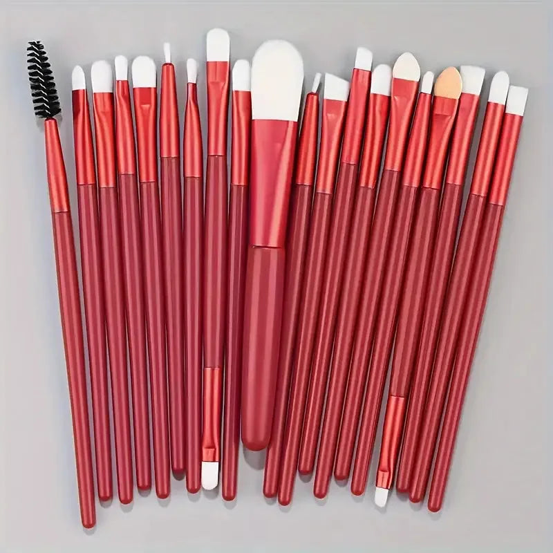 Ensemble de 20 pinceaux de maquillage doux et moelleux
