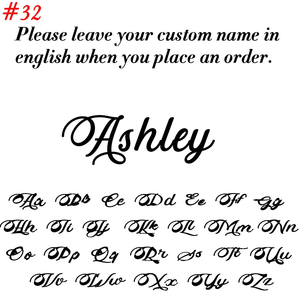 Custom Name Necklace for Women Personalized Cursive Letter Pendant