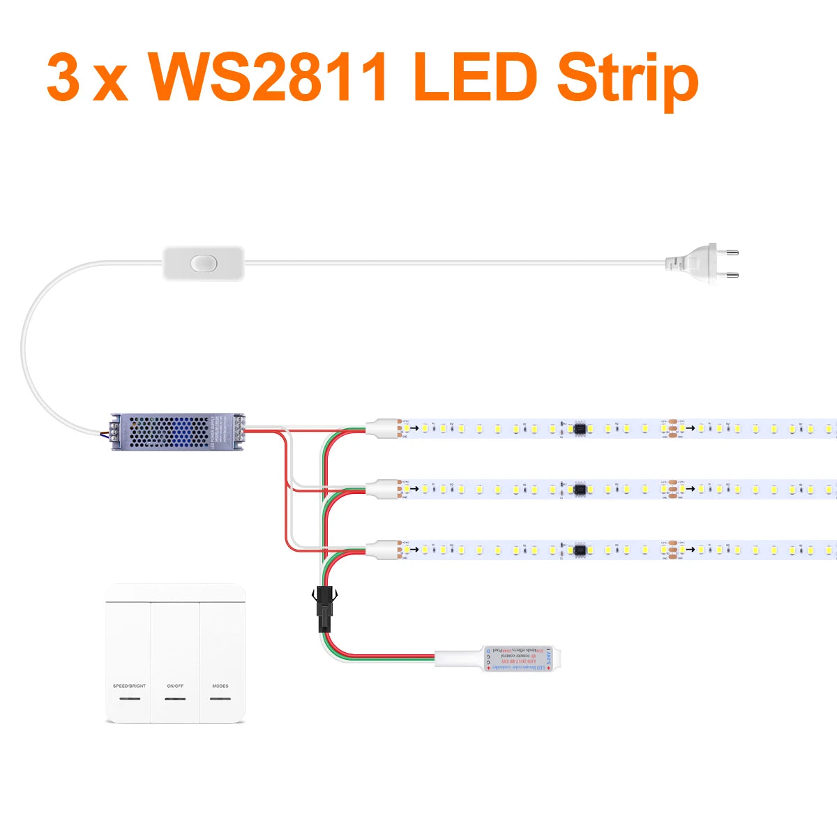 Pixel Addressable Horse Race LED Strip Light DC 24V Running Water Flowing Tape Lamp Decor