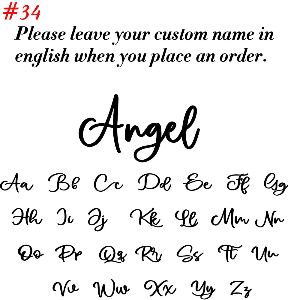 Custom Name Necklace for Women Personalized Cursive Letter Pendant