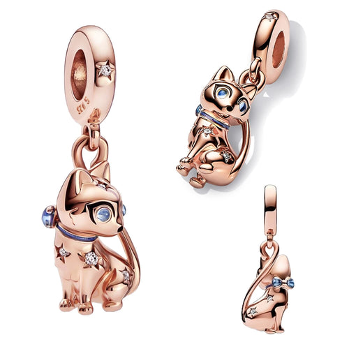 Pink Charms Murano Glass Beads