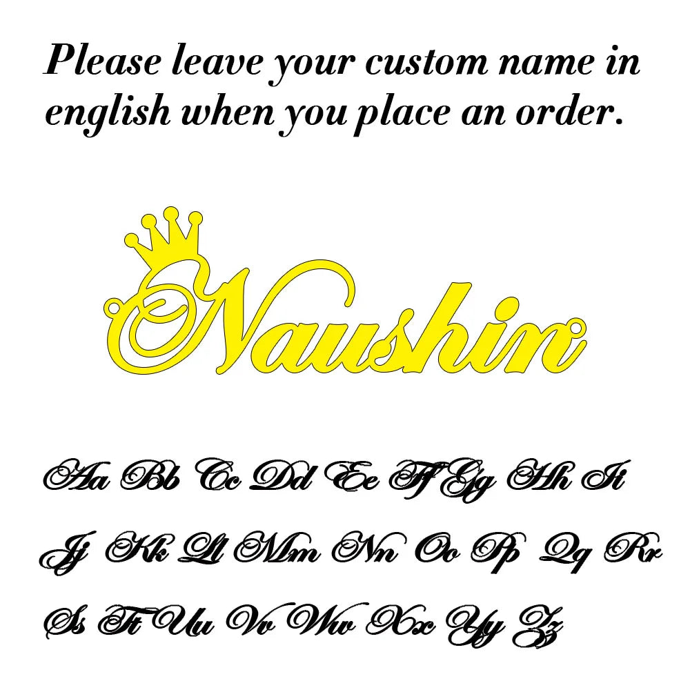 Custom Name Necklace for Women Personalized Cursive Letter Pendant