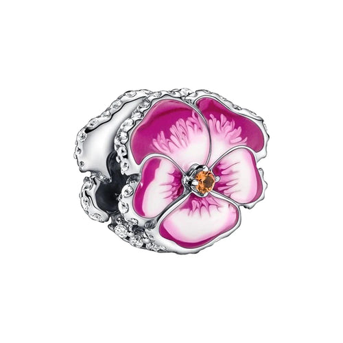 Pink Charms Murano Glass Beads
