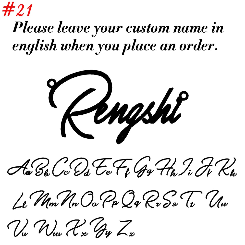 Custom Name Necklace for Women Personalized Cursive Letter Pendant
