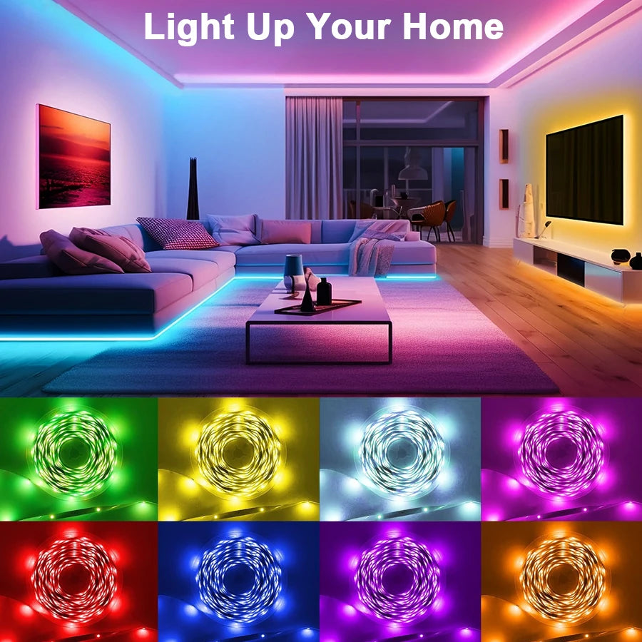 Led Strip Lights 10m 20m 30m 40m Led Lights for Room Music Sync