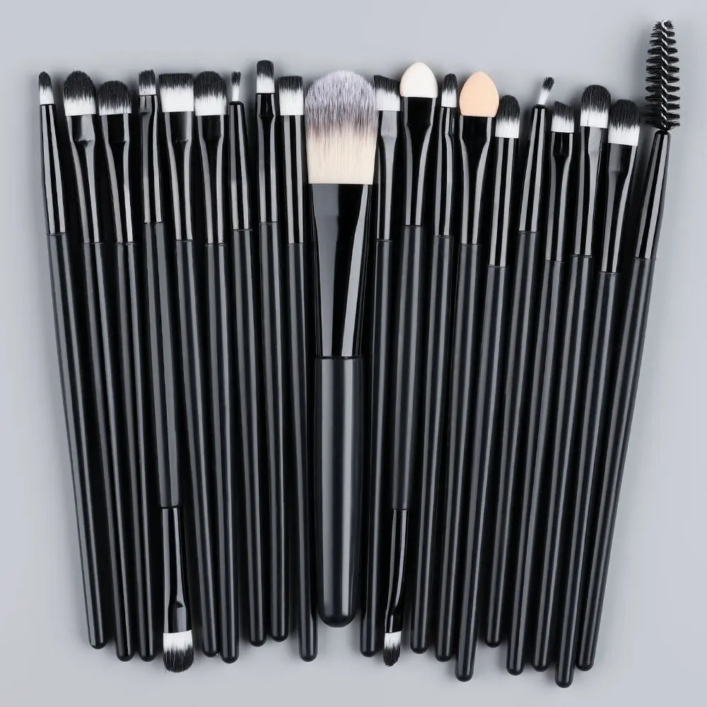 Ensemble de 20 pinceaux de maquillage doux et moelleux