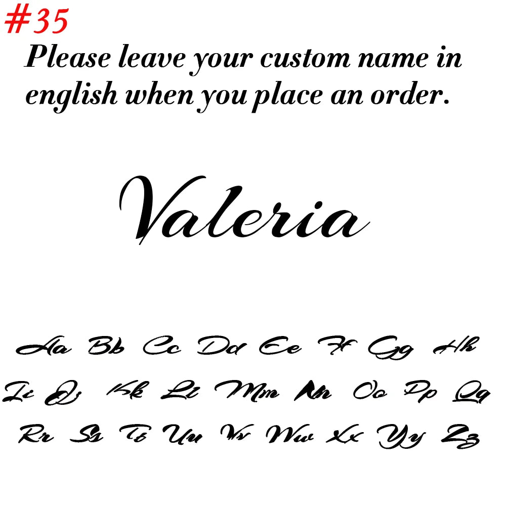 Custom Name Necklace for Women Personalized Cursive Letter Pendant